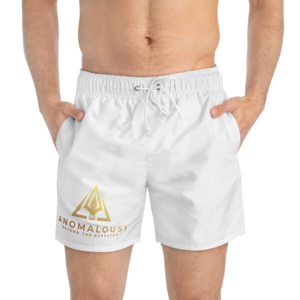 Swim Trunks (AOP) w/ ANOMALOUS 1 w/ Tagline - Image 27