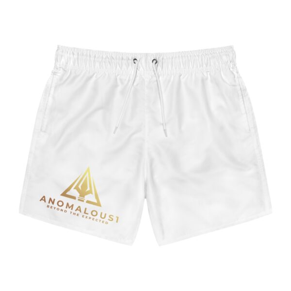 Swim Trunks (AOP) w/ ANOMALOUS 1 w/ Tagline - Image 25