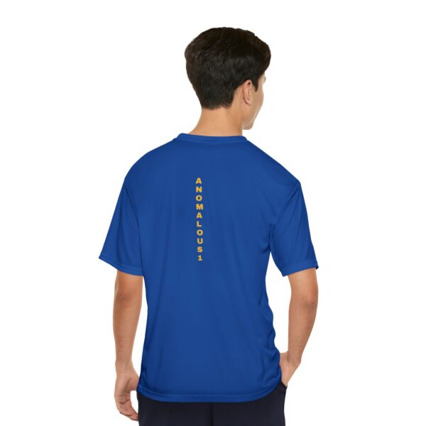 Gold Front and Yellow Back Anomalous 1 Men's Performance T-Shirt - Image 9