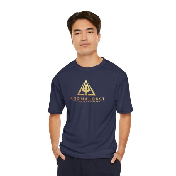 Gold Front and Yellow Back Anomalous 1 Men's Performance T-Shirt - Image 18