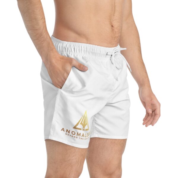 Swim Trunks (AOP) w/ ANOMALOUS 1 w/ Tagline - Image 28