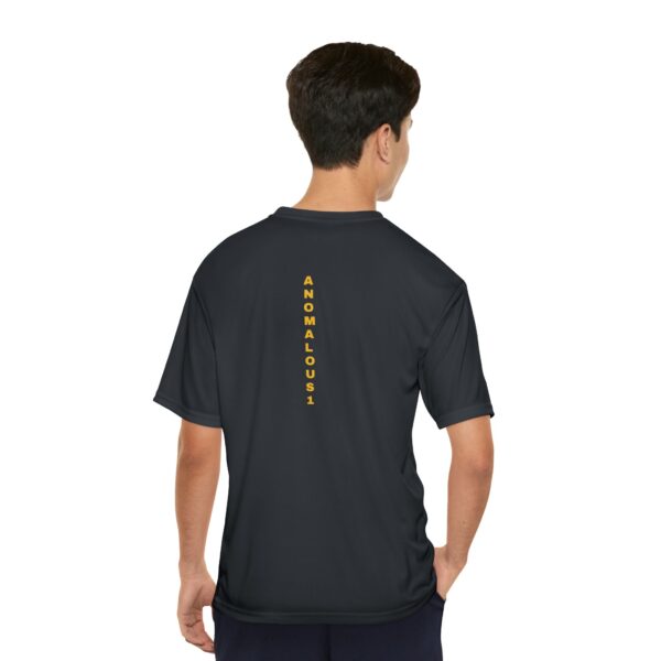 Gold Front and Yellow Back Anomalous 1 Men's Performance T-Shirt - Image 14