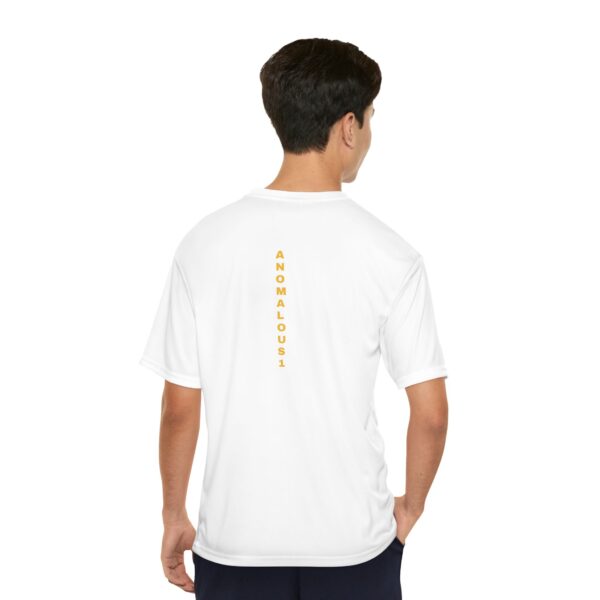 Gold Front and Yellow Back Anomalous 1 Men's Performance T-Shirt - Image 4