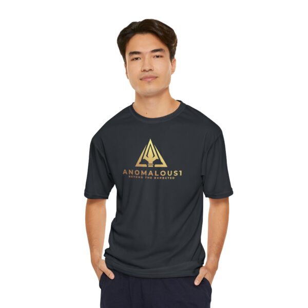 Gold Front and Yellow Back Anomalous 1 Men's Performance T-Shirt - Image 13